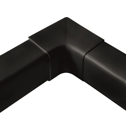 Haakse binnenhoek 80-AP zwart-artiplastic