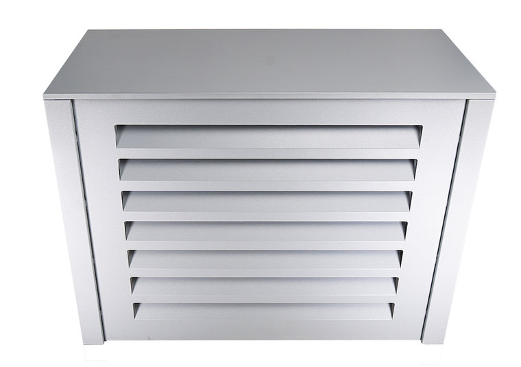 Design buitenunit omkasting alu kleur vooraanzicht