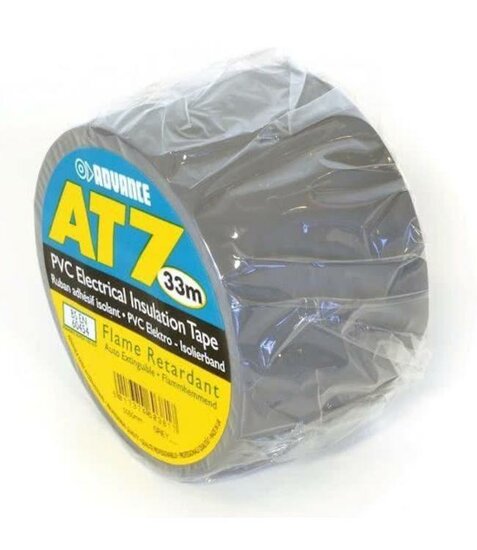 Advance at07 soft pvc tape, 38 mm x 33 m, grijs