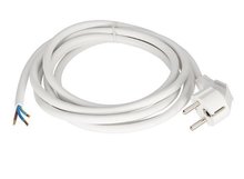 Netsnoer 1,5m stekker wit geaard HO5VV-F 3G1.5mm2