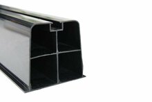 zijaanzicht montagebalk 1000mm zwart pvc