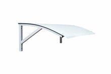 Zijaanzicht beschermdak - 920x540mm - wit