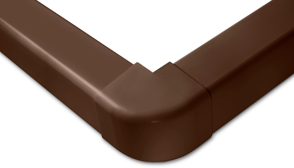 Haakse binnenhoek 80-AP bruin-artiplastic