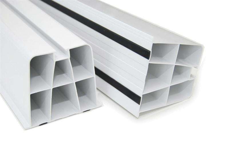 Montagebalk "LMP" Wit PVC, 2x 1000mm