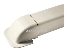 Muurdoorvoerkap 80-AP crèmewit