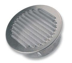 Buitenluchtrooster rond uit aluminium 100