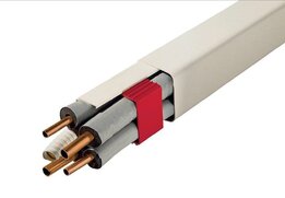 Montagekanaal 80-AP L=1M-crèmewit