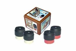 Trillingsdempers set rood-wit 70-120 kg